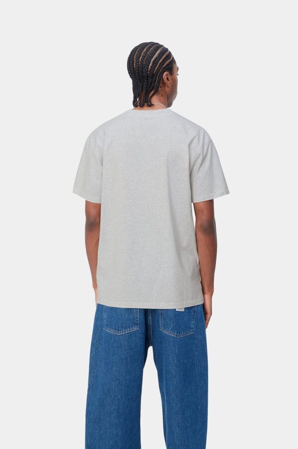 Spexly Short Sleeve American Script T-Shirt – Ash Heather - Image 3