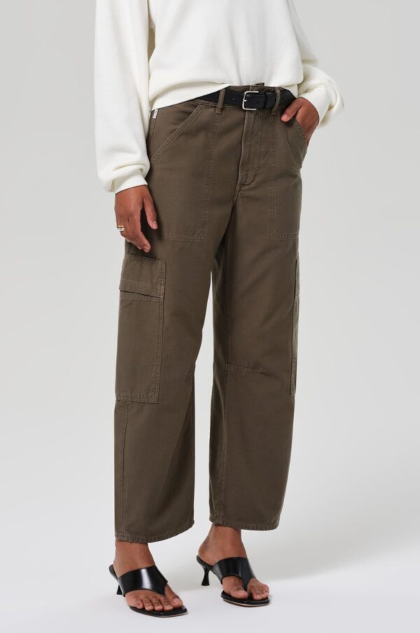 Spexly Marcelle Low-Slung Cargo Pants – Dogwood Sateen - Image 5